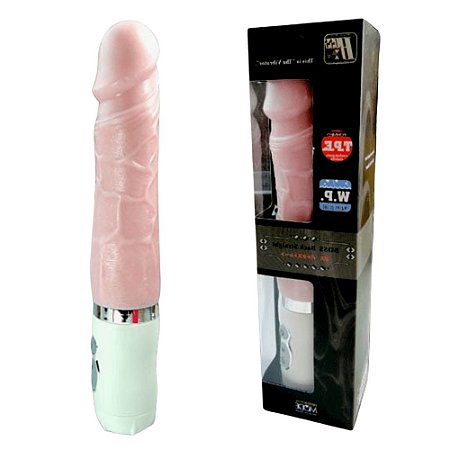 Protese com Vibrador Realístico Pênis TPR Boss em Silicone