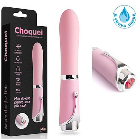 Choquei - Vibrador de Luxo 10 Modos de Vibração Recarregável