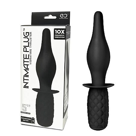 Plug Anal Intimate Vibrador Butt Plug Recarregável 13cm - Nanma Sex shop