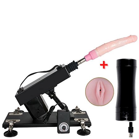 Maquina de Sexo com Ângulo Ajustável Protese e Masturbador