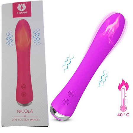 Vibrador Massageador de Ponto G com Aquecimento - S-Hande