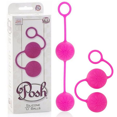 Bolinha De Pompoarismo Dupla Com Peso Interno POSH Silicone