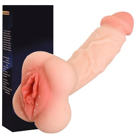 Masturbador Bumbum Masculino Com Vagina e Pênis Penetrável