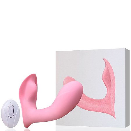 Vibrador Com Estimulador de Ponto G e Clitóris Recarregável