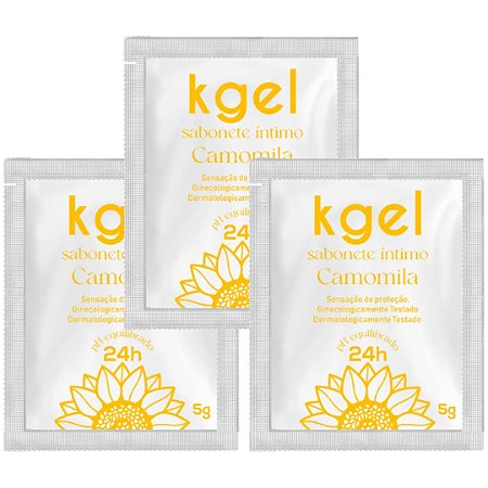 KIT 03 Kgel Sabonete Intimo Aroma de Camomila em Sache de 5G