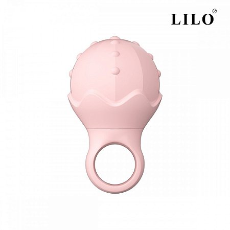 Anel Magic Ring Vibrator na cor Rosa Recarregável - Lilo
