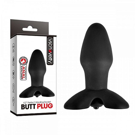 Plug anal com cápsula vibratória de 10 vibrações - Butt Plug