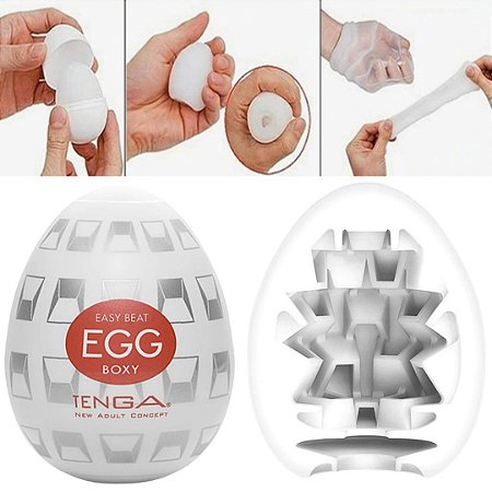 Ovinho Masturbador Masculino Original Tenga Egg - BOXY