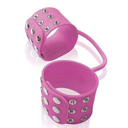 Algemas rosa - SILICONE CUFFS PINK - PIPEDREAM - Sexshop