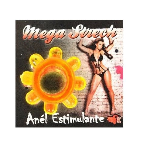 Anel Peniano Mega Strech Amarelo - Sexyshop