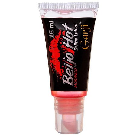 Beijo Hot Brilho Lábial para Sexo Oral Morango 15ml Garji - Sex shop