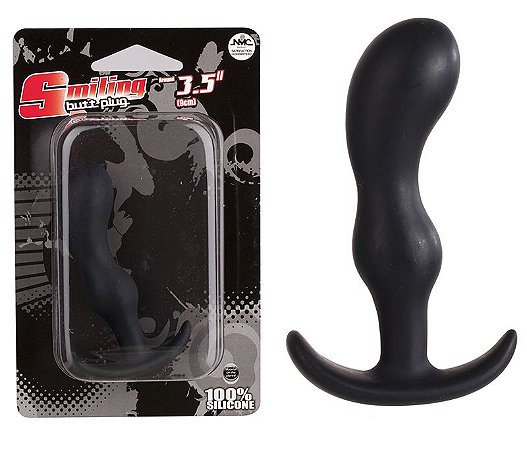 Butt Plug Smiling - Em Silicone 9cm - Sex shop