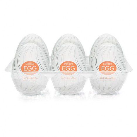 Caixa com 6 Masturbadores Tenga Egg - Twister - Sexshop