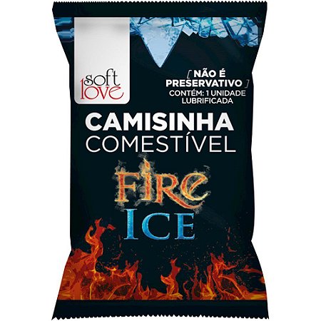 Camisinha Comestível Fire Ice Solúvel Soft Love - Sexy shop