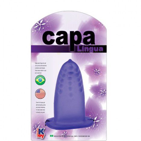 Capa para língua Lilás estimuladora de clítoris - Sexshop