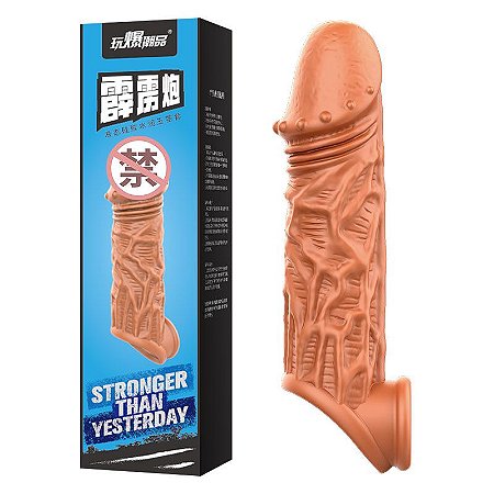 Capa peniana - Stronger Than Yesterday - Silicone - 17,5cm - Sex shop