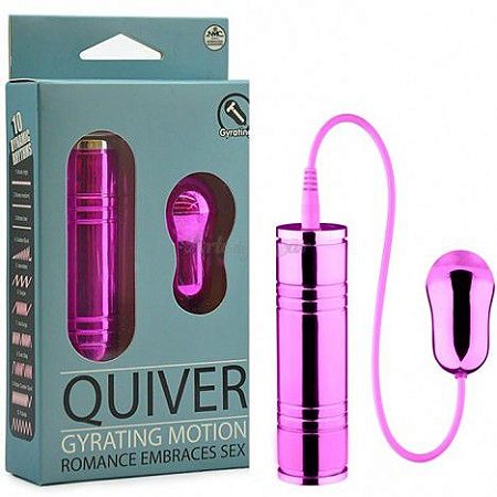 Cápsula giratória rosa 10 velocidades - QUIVER GIRATING - NANMA - Sexshop