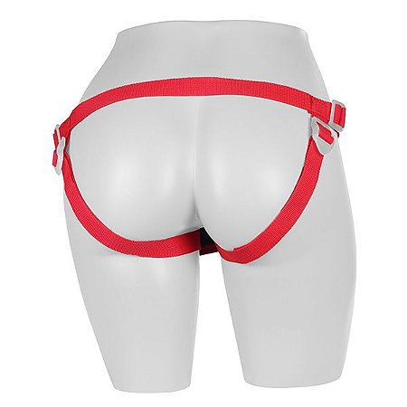 Cinta Peniana Strap On Neoprene Completa Vermelho - Sex shop