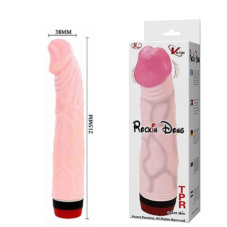 Pênis em Silicone com Vibro 19 x 4 cm – Strong – Baile – Sex shop
