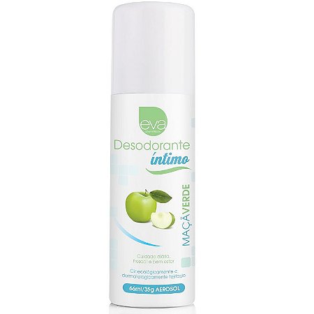 Desodorante Íntimo 66ml - Maçã Verde - Eva Cosméticos - Sex shop