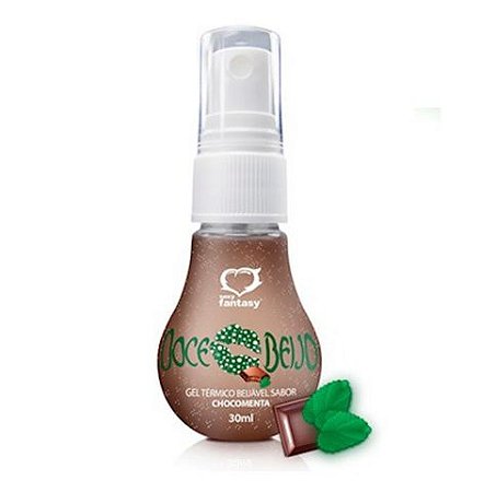 Doce Beijo Gel Comestível Térmico Chocomenta 30ml SexyFantasy - Sex shop