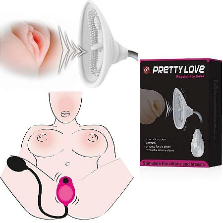 Estimulador Clitoriano com Sucção Automática com Vibrador - Pretty Love - Sex shop