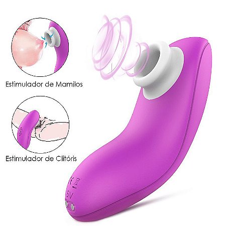 Vibrador Estimulador De Clitóris e Seios Com Sucção S-Hande PLUSE - Sexshop