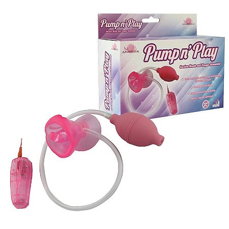 Estimulador Feminino com Sucção e Vibração Multivelocidade PUMP N' PLAY - Sexyshop