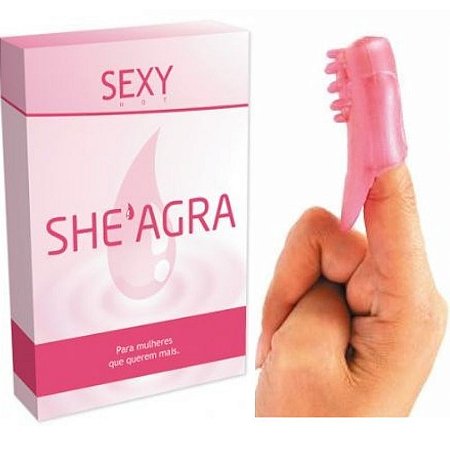 Estimulador feminino Dedeira SheAgra - Sexshop
