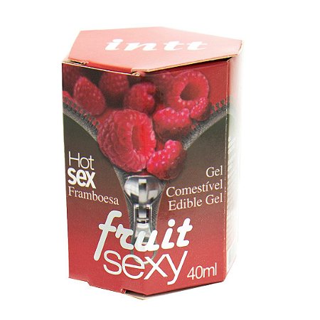 Fruit Sexy FRAMBOESA Hot Gel Comestível 40ml INTT - Sex shop