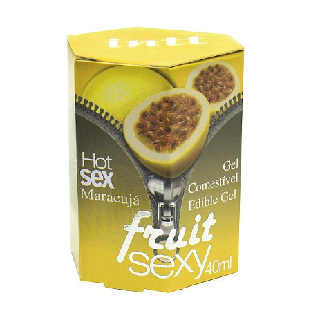 Fruit Sexy MARACUJÁ Hot Gel Comestível 40ml INTT - Sex shop