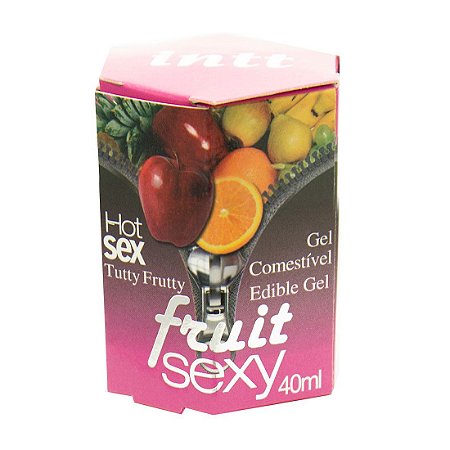 Fruit Sexy TUTTI FRUTTI Hot Gel Comestível 40ml INTT - Sex shop