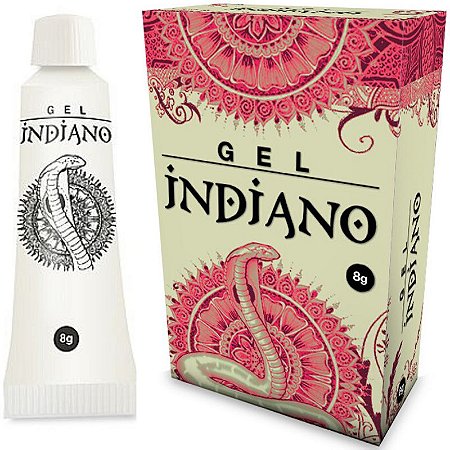 Gel Indiano 8 gramas bisnaga - Gel Sensibilizante - Sexshop