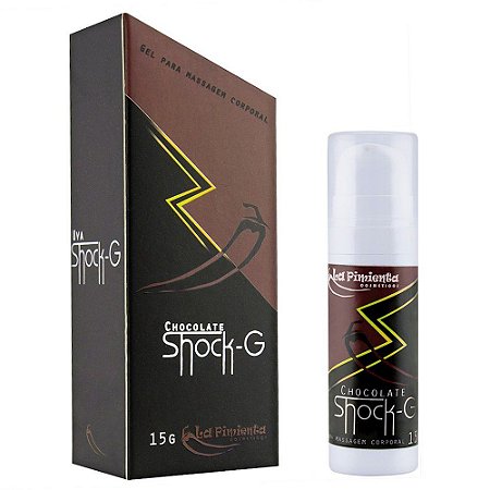 Gel Shock-G para Massagem Chocolate 15g LáPimenta - Sexshop