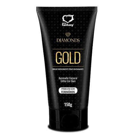 Iluminador Corporal Diamond Gold 150g Sexy Fantasy - Sex shop