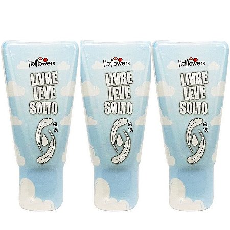 Kit 03 Livre Leve Solto Excitante Erótico Refrescante 15g Hot Flowers - Sex shop