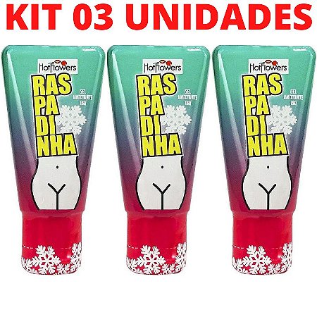 Kit 03 Raspadinha Excitante Feminino 15g Linha Brasileirinhos Hot Flowers - Sex shop