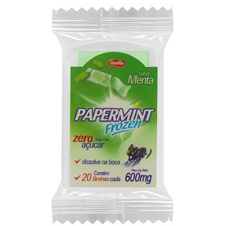 Lãmina Paper Mint Sabor Menta Danilla - Sexo Oral Refrescante