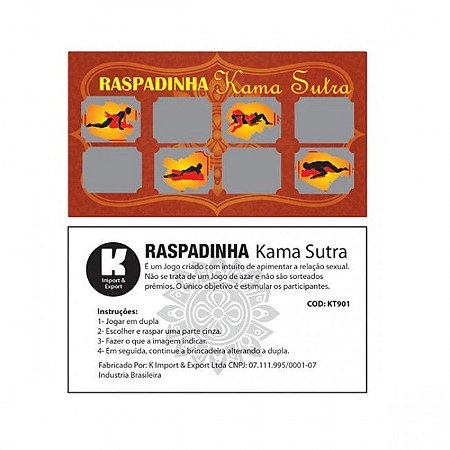 Kit Raspadinha Kama Sutra - Sexshop