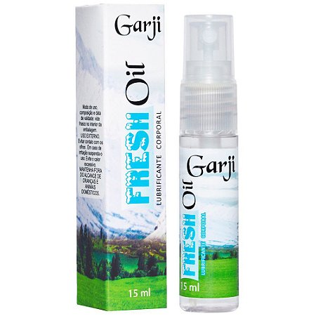 Lubrificante Gelado FRESH Oil Spray 15ml Garji - Sexshop