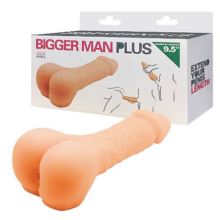 Masturbador Formato Bumbum Masculino com Ânus Penetrável - BIGGER MAN PLUS - Sex shop