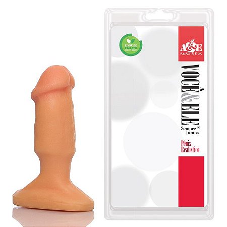 Mini Plug 11x3 cm na cor pele - Sex shop