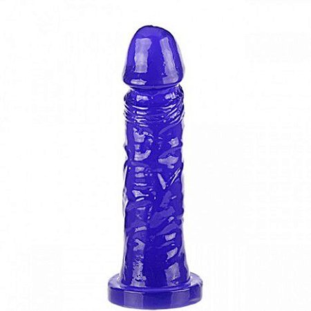 Pênis gostoso e macio Lilás 18x3,8cm - Sexshop