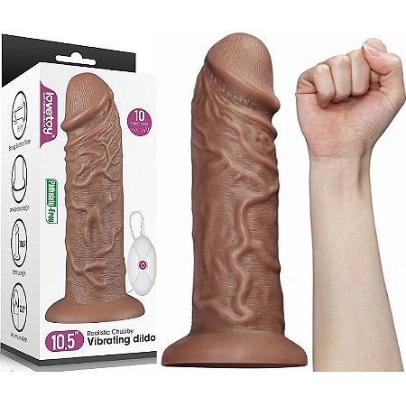 Pênis Grande e Grosso Lovetoy Realístico - Vibrating Dildo I - Sex shop