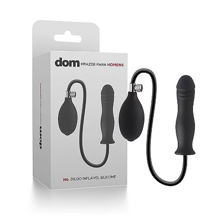 Pênis Inflável - DOM H6 - Dildo Inflável Silicone - Sex shop