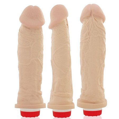 Pênis REAL PETER Charmoso Style com Vibrador 20x5cm - Sex shop