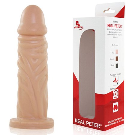 Pênis Real Peter Realístico Enrugado 14 x 3,8 cm - Sex Shop