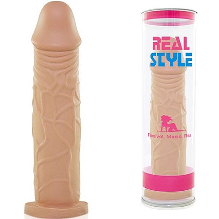 Pênis Real Peter Style 18,5x4cm Pele - Sex Shop