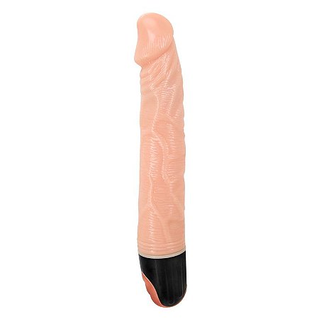 Pênis Realístico 21,5 cm Multivelocidade com Veias Salientes e Glande - Sexshop