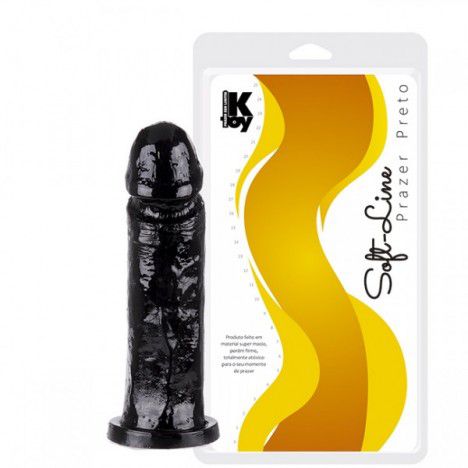 Pênis Realístico com veios macio 17,5x3,8cm - Sexshop